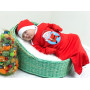 Набір 2в1 спальник з шапочкою "Little Santa" 