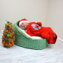 Набір 2в1 спальник з шапочкою "Little Santa" 