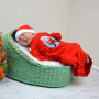 Набір 2в1 спальник з шапочкою "Little Santa" 