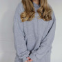 Худі тринитка Oversize  "Сірий меланж" 