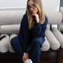 Худі тринитка Oversize  "Синій" 