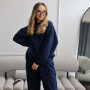 Худі тринитка Oversize  "Синій" 