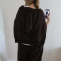 Худі тринитка Oversize  "Шоколад" 