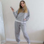 Худі тринитка Oversize  "Сірий меланж" 