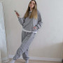 Худі тринитка Oversize  "Сірий меланж" 
