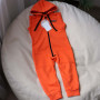 Ромпер хб двухнитка без рукавів  "Jumpsuits" помаранчевий 