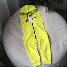 Ромпер хб двухнитка без рукавів  "Jumpsuits"  жовтий 