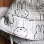 Муслінова дитяча панама  "Зайчики на м'ятному"