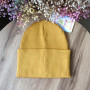 Шапочка в'язана демі Classic One Size гірчиця 