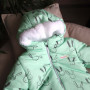 Зимовий комбінезон "SWEET HEART" зайчики салатові 12м, 18м, 24м, 2T,3T від 0 до -30 