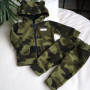 Флісовий костюм 2в1  "Vest set" комуфляж зелений 