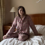 *Піжама фланелева  “Рожево-бежева клітинка”