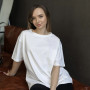 *Футболка оверсайз жіноча  „Молоко”