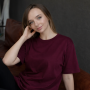 *Футболка оверсайз жіноча  „Вишня”