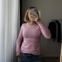 *Лонгслів приталений  „Рожевий”