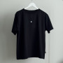 *Футболка дитяча Oversize "Чорна"  біле сердечко