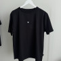 *Футболка дитяча Oversize "Чорна"  біле сердечко