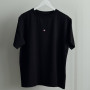 *Футболка дитяча Oversize "Чорна" рожеве сердечко