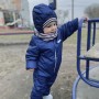Демісезонний комбінезон  "SWEET HEART" Ультрамарин 12м-4роки , від -5 до  15 