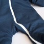 Стьоганий двошаровий хутряний комбінезон «Teddy Bear»  Navy blue  