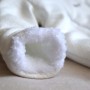 Стьоганий двошаровий хутряний комбінезон «Teddy Bear» молоко 
