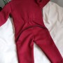 Ромпер косуха з начісом  "Jumpsuits" вишня 