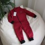 Ромпер косуха з начісом  "Jumpsuits" вишня 