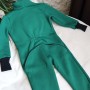 Ромпер косуха з начісом  "Jumpsuits" яскраво-зелений 