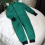 Ромпер косуха з начісом  "Jumpsuits" яскраво-зелений 