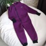 Ромпер косуха з начісом  "Jumpsuits" фуксія 