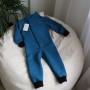 Ромпер косуха з начісом  "Jumpsuits" морська хвиля