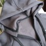 Ромпер з начісом, з капюшоном  "Jumpsuits" графіт  