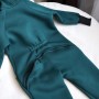Ромпер з начісом, з капюшоном  "Jumpsuits"  малахіт 