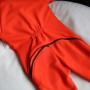 Ромпер без начосу  "Jumpsuits" помаранчевий з чорними манжетами 