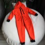 Ромпер без начосу  "Jumpsuits" помаранчевий з чорними манжетами 