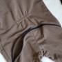 Ромпер без начосу  "Jumpsuits" мокко з чорними манжетами 