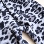 Ромпер полар фліс воротнік стійка  "Jumpsuits" сірий леопард 