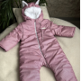 Зимовий комбінезон "SWEET HEART" ліловий крапка , 12,18,24м,2T,3T,4Т от 0 до -30 