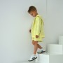 Худі тринитка Oversize на змійці "Жовтий" 