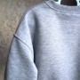 Світшот тринитка Oversize  "Сірий меланж"   
