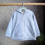 Худі тринитка Oversize на змійці "Сірий меланж" 