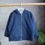 Худі тринитка Oversize на змійці "Синій" 
