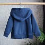 Худі тринитка Oversize на змійці "Синій" 