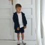 Худі тринитка Oversize на змійці "Синій" 