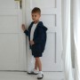 Худі тринитка Oversize на змійці "Синій" 