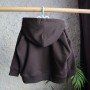 Худі тринитка Oversize на змійці "Шоколад" 