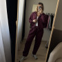 *Спортивний костюм з худі на замку  та штанами “Вишня”
